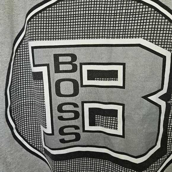 RARE VINTAGE Gray Hugo Boss T-Shirt Size XXL 90s/2000s Era Double Stitch - Picture 5 of 8